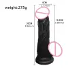 Clear realistic TPE dildo vibrant rainbow colors adult toy